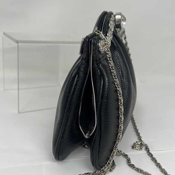 Leather Evening Shoulder Bag Clutch Bag - Picture 4 of 14